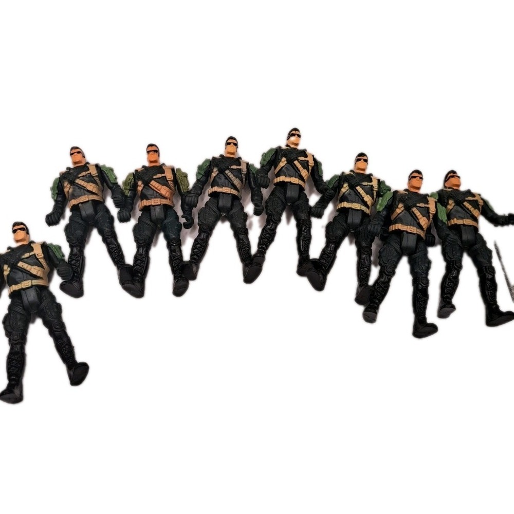 Chap Mei Snake Squad SPEED TROOPER GREEN UNIFORM Action Figure Lot of 8 - Picture 2 of 6